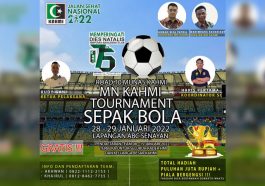 Poster Turnamen Sepak Bola Pekan Olahraga Pra-Munas XI KAHMI & Dies Natalis Ke-75 HMI. Dokumentasi Panitia Pelaksana