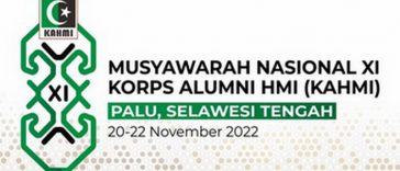 Logo Munas XI KAHMI di Kota Palu, Sulteng, yang rencananya digelar pada 20-22 November 2022. Foto MW KAHMI Sulteng
